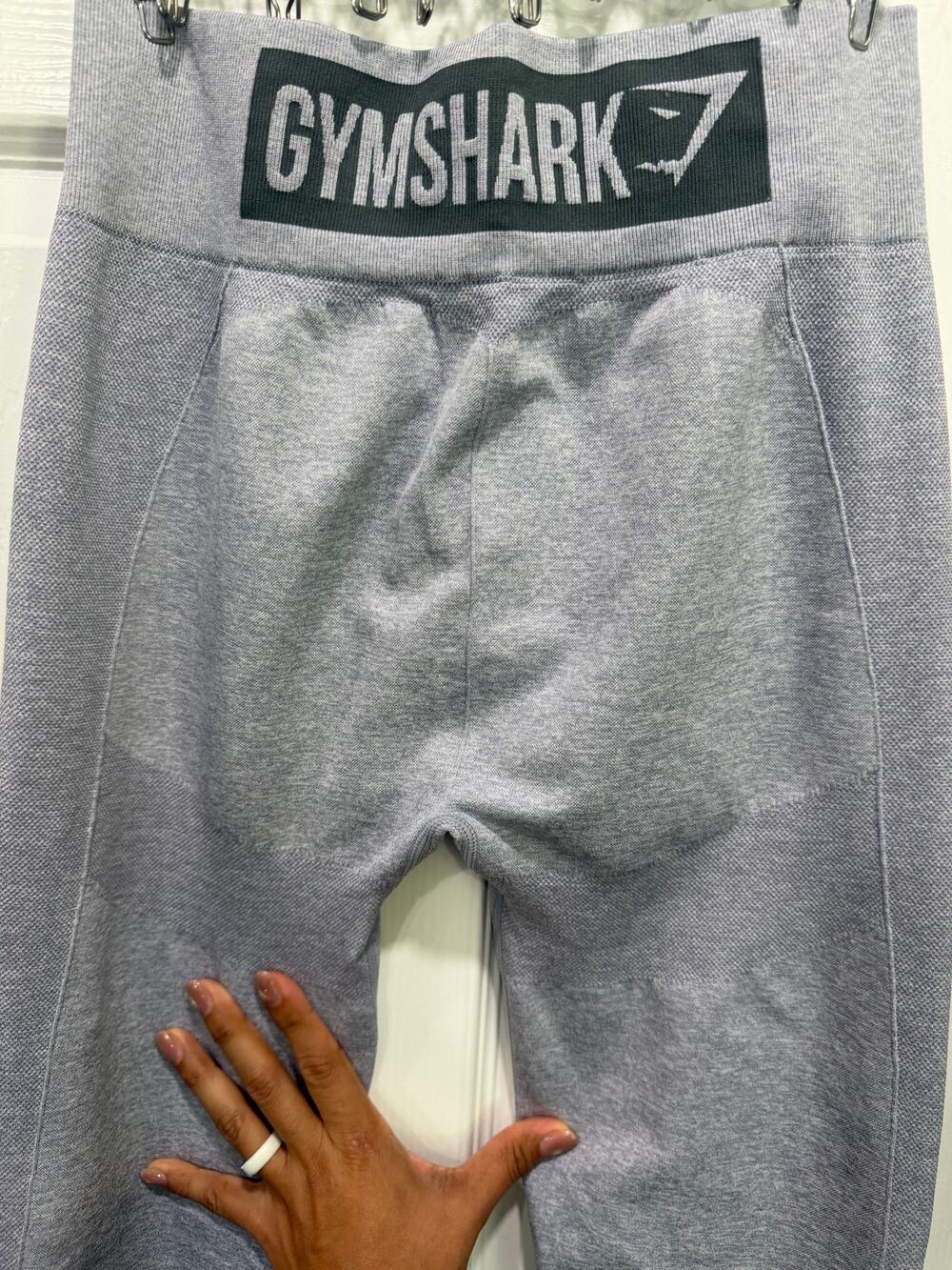 Gymshark Women’s Small Gray Marl Seamless Contour High-Rise Workout Leggings